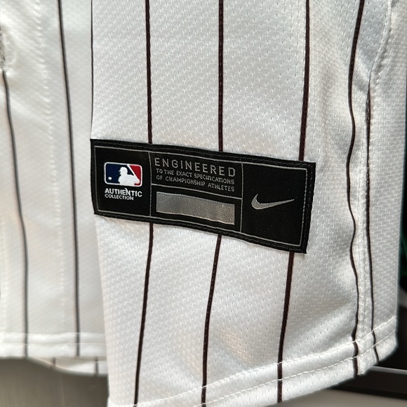 Manny Machado San Diego Padres Nike Home Elite Authentic 2024 Jersey - White - Picture 4 of 7